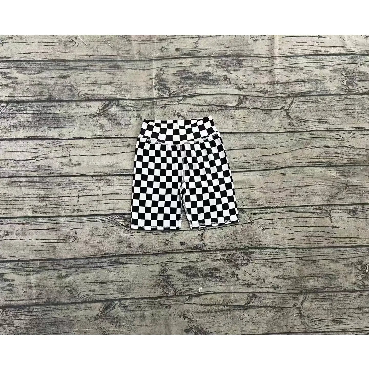 Checkered Biker Shorts