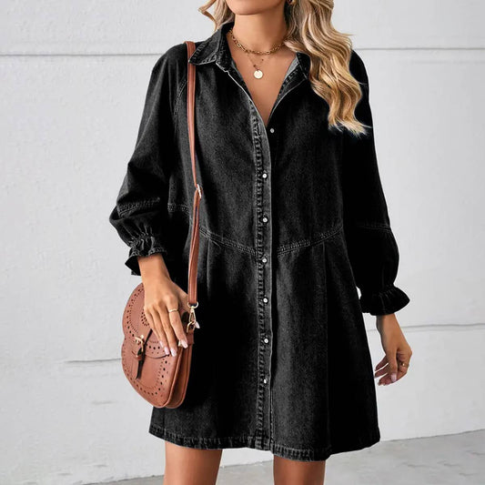 Black Denim Dress