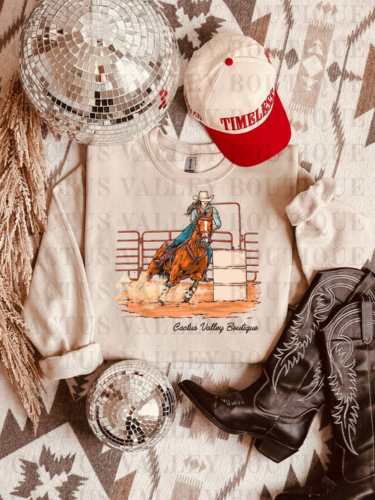 Barrel Racing Crewneck 