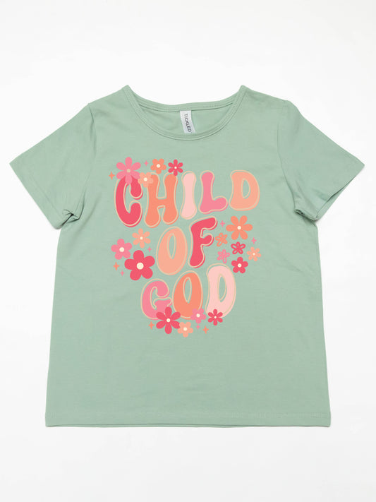 Floral Child of God Kids Graphic Tee