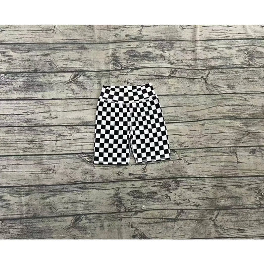 Checkered Biker Shorts