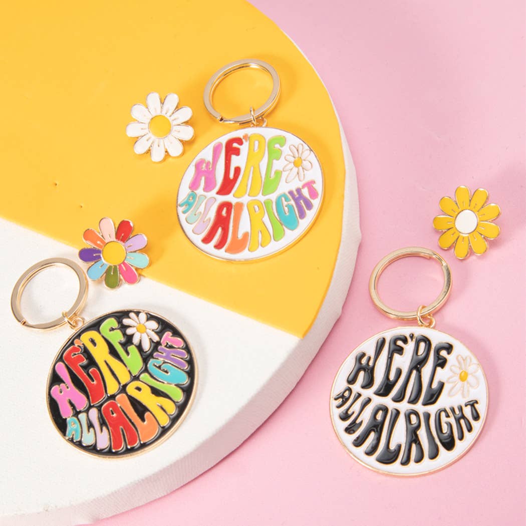 We're All Alright Keychain Pin Set
