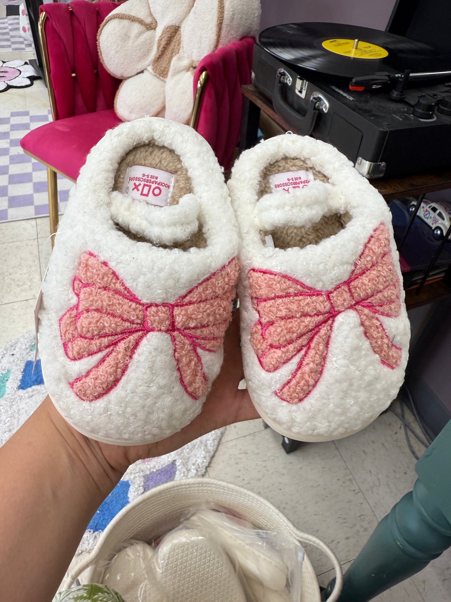Bow Bedroom Slippers