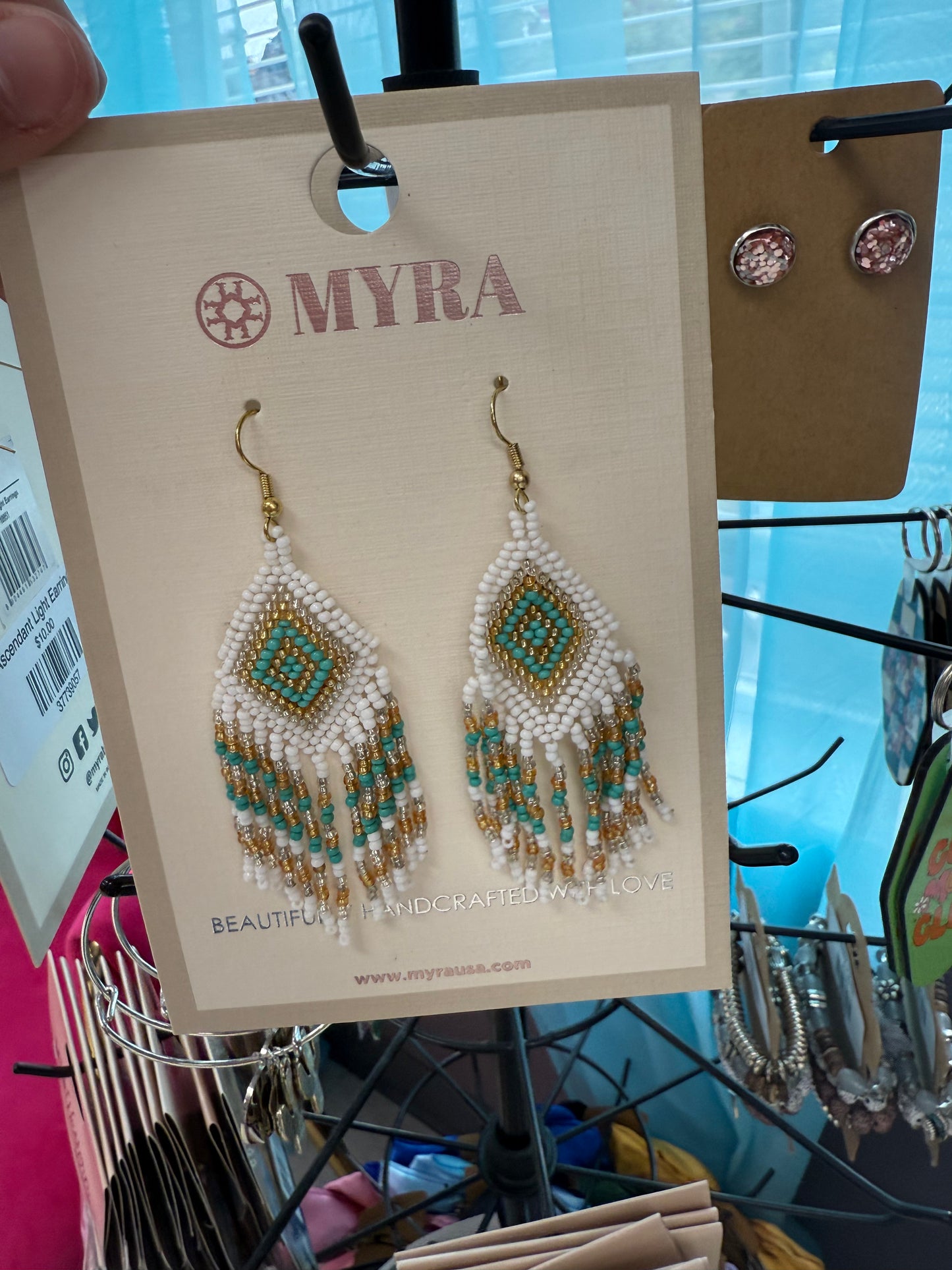 Green Myra Earrings