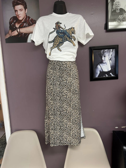 cheetah skirt