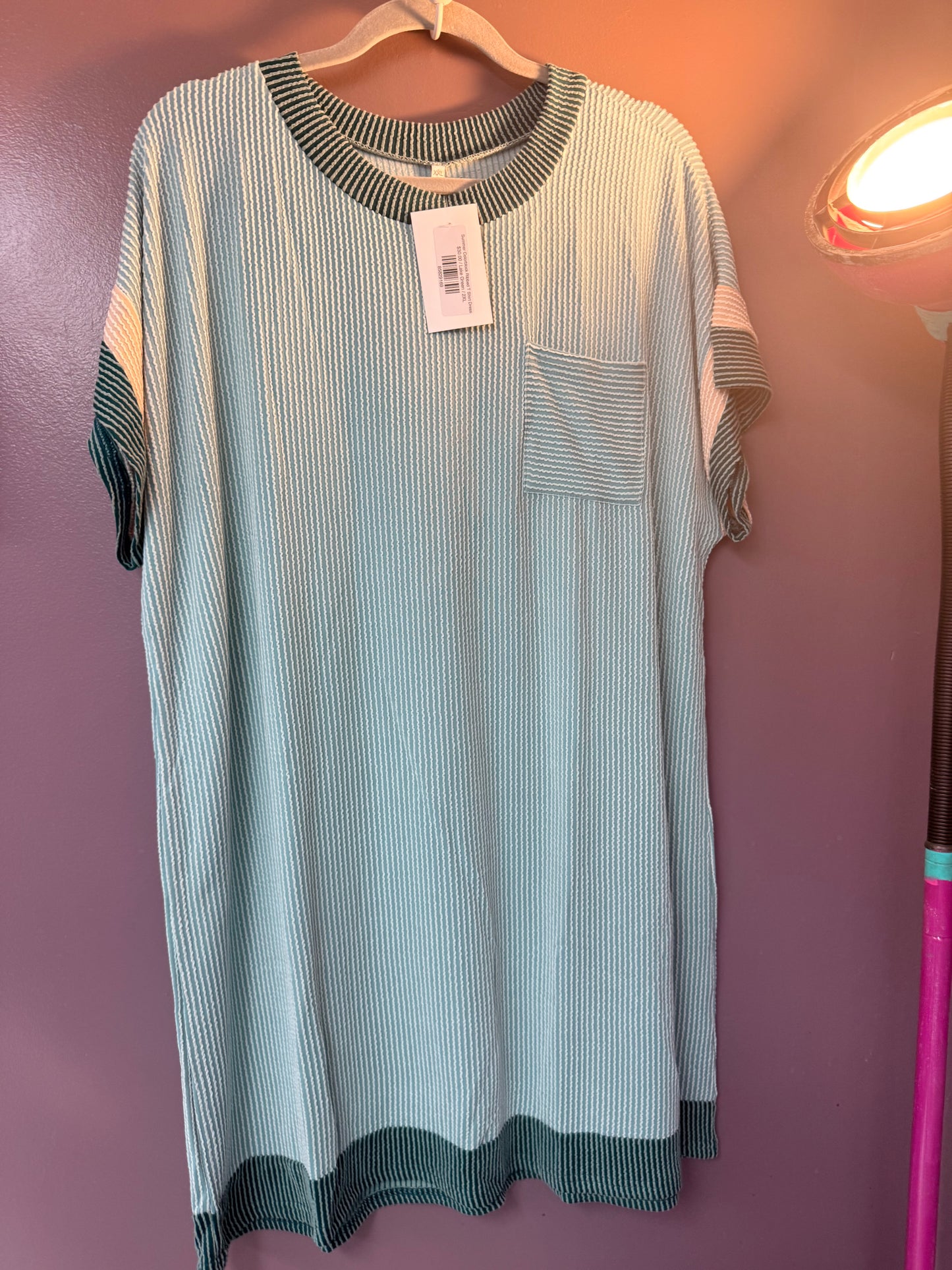 Corded Tee Shirt Dress