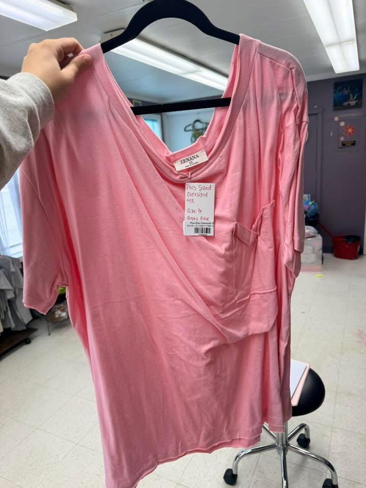 Zenana Oversized Pocket Tee's