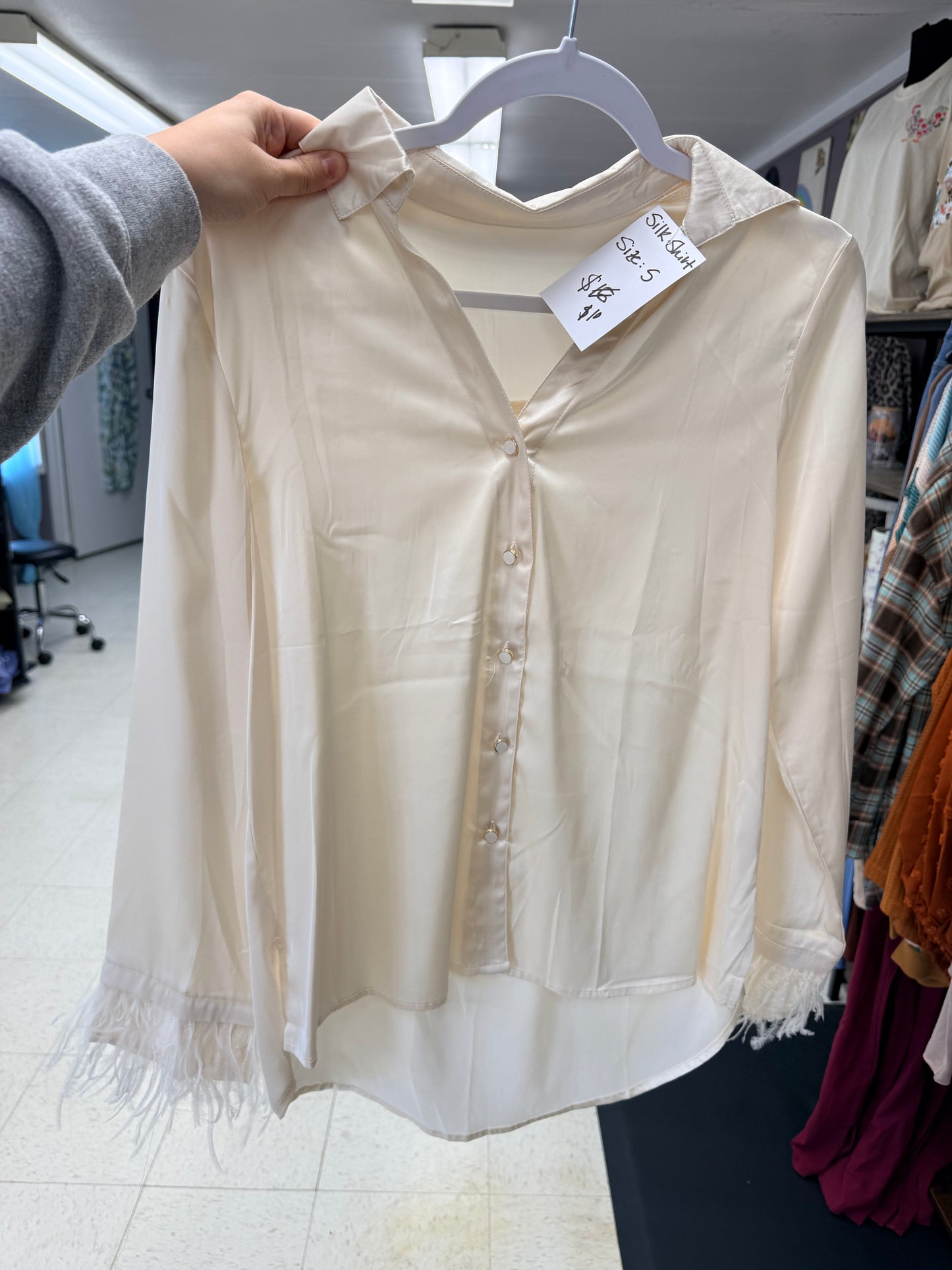 Silk Long Sleeve Top