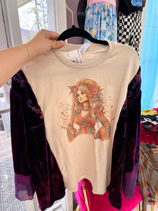 Dolly Purple Sleeve Top