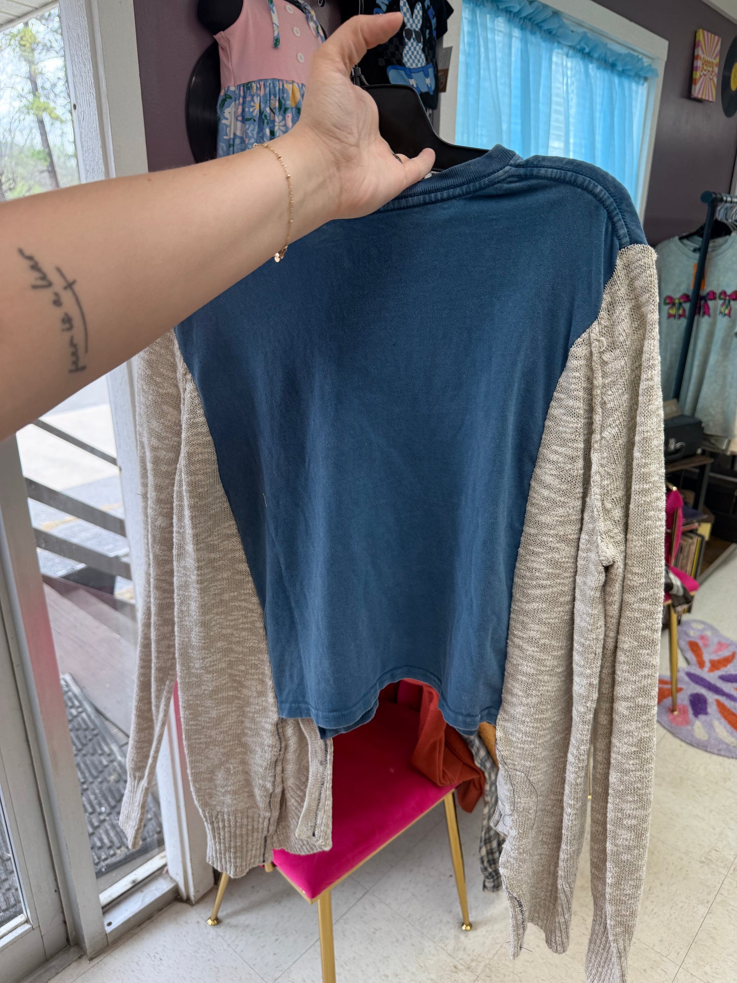 Butterfly Blue Top