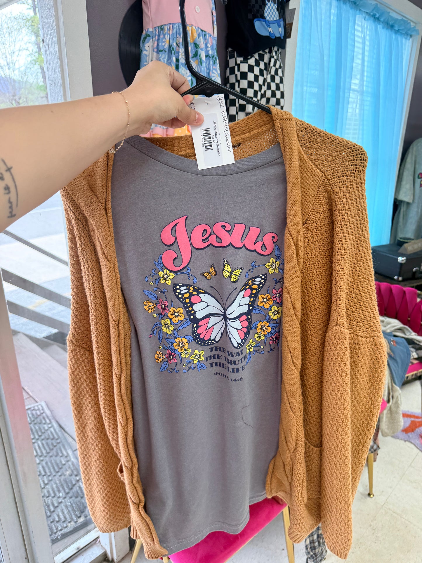 Jesus Butterfly Sweater