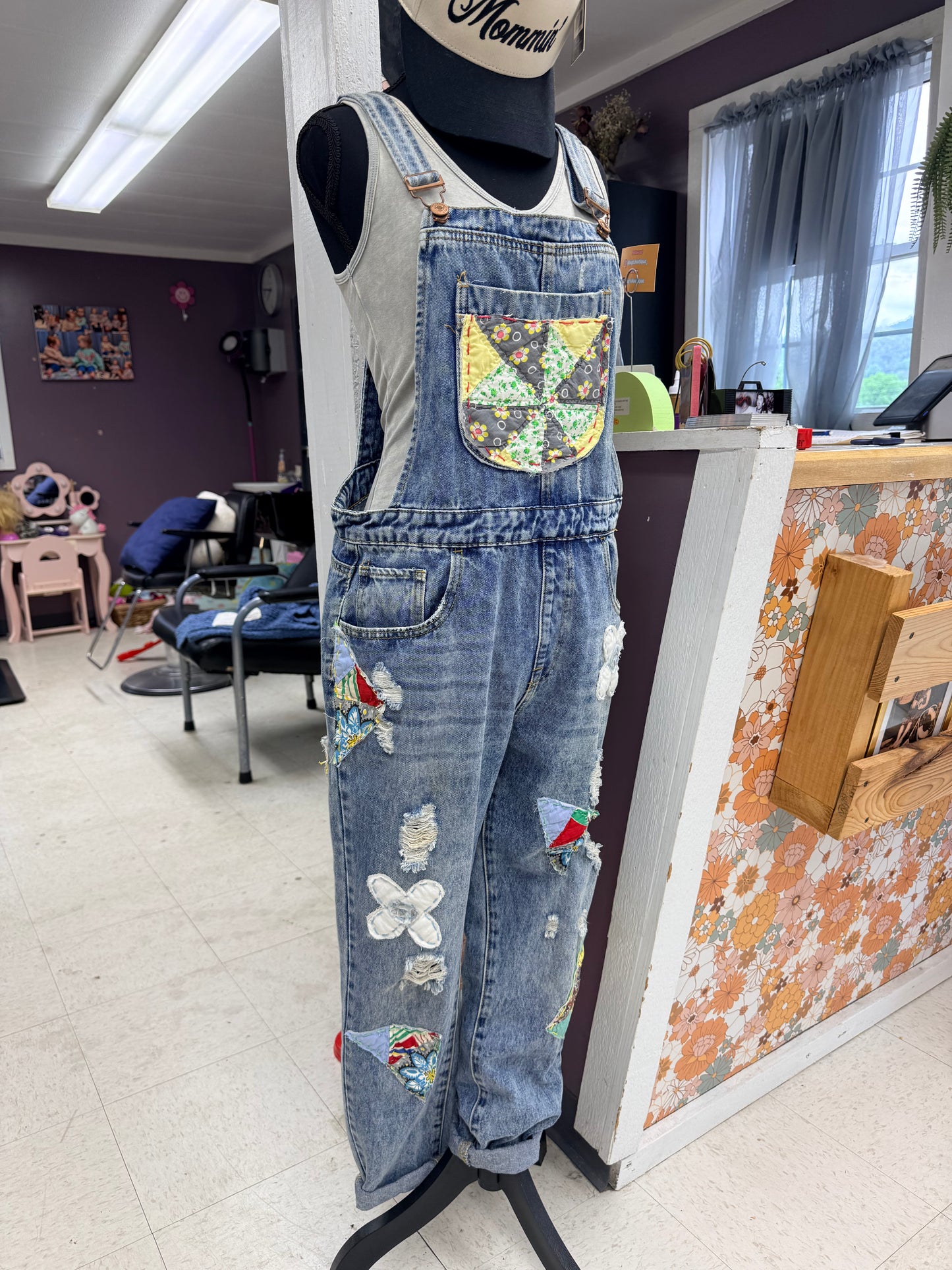 Quilted Overalls