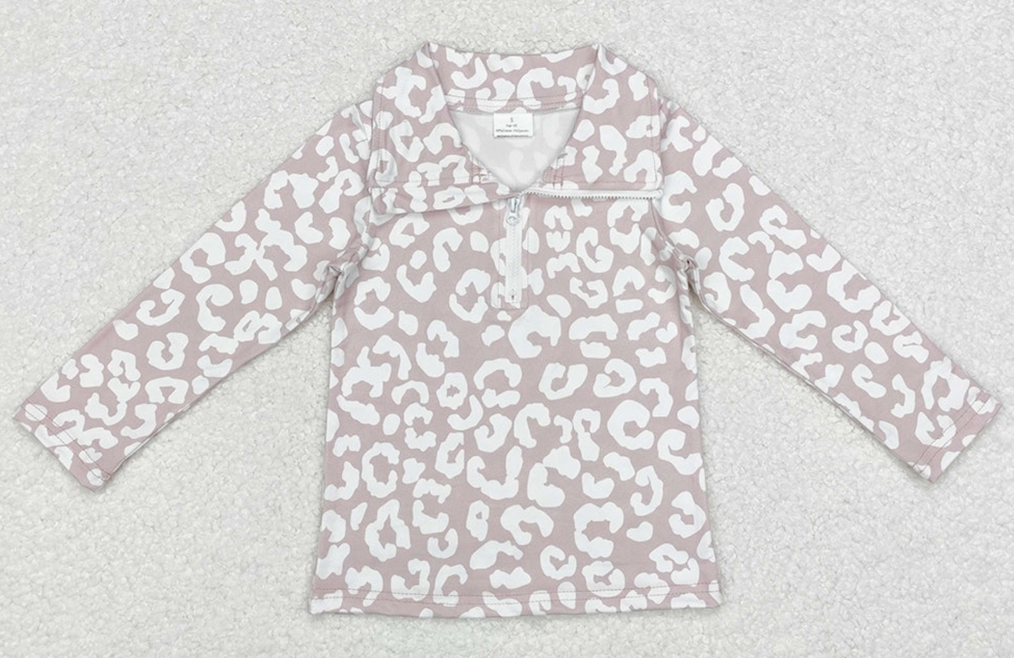 cheetah half zip