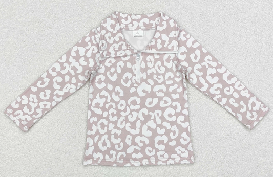 cheetah half zip