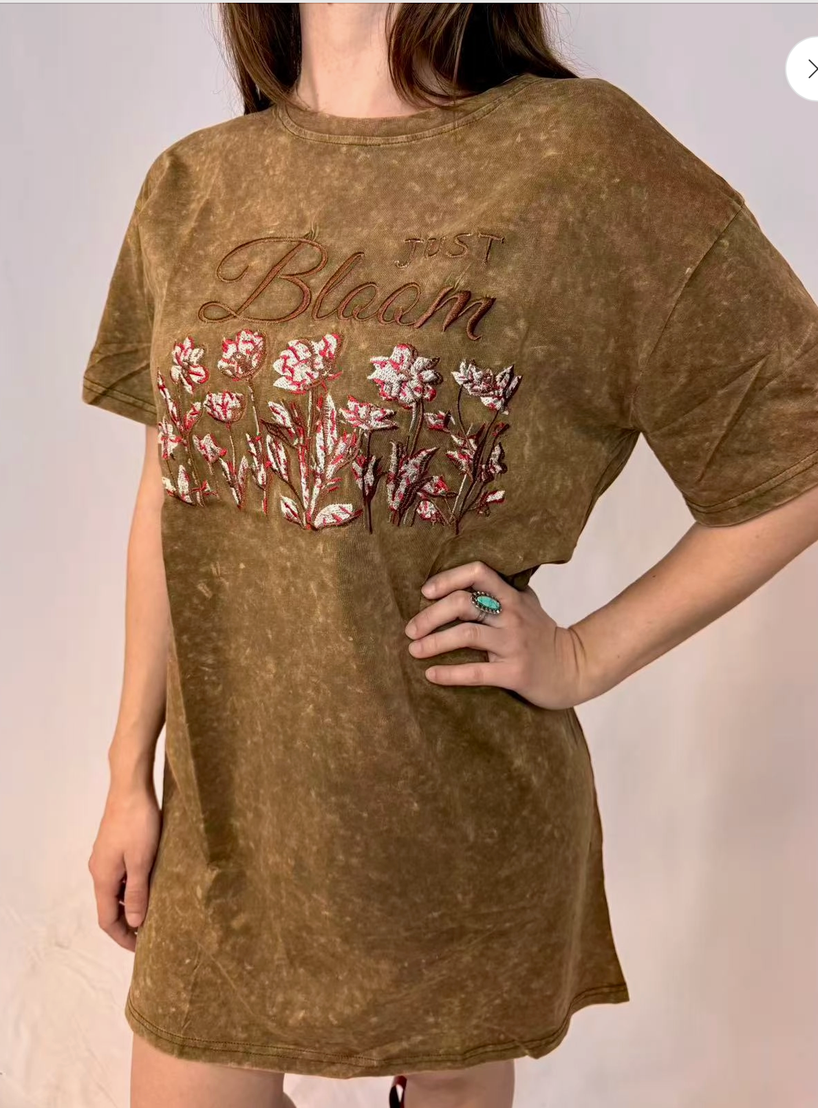 Just Bloom Tee Shirt Dress