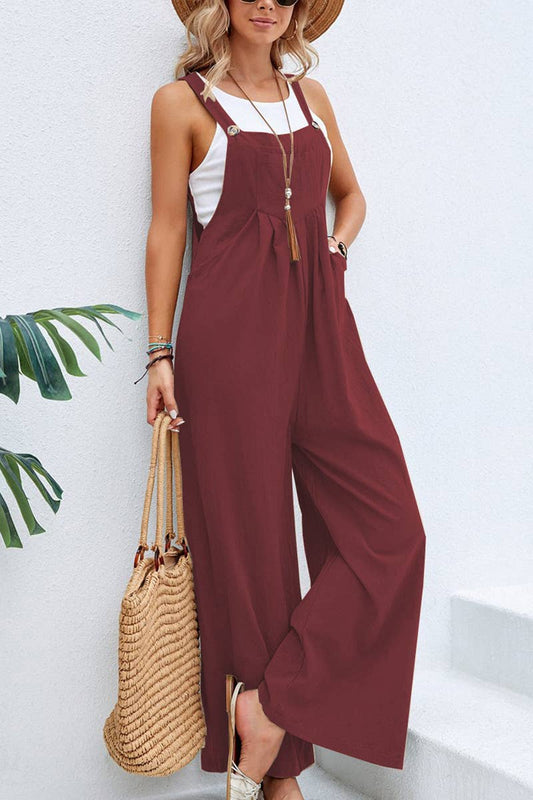 Wine Red Overalls